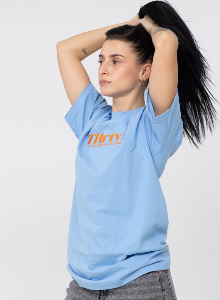 Sky Blue THrīv. Collection Short Sleeve T-Shirts